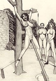 Crucifixion - Keep on whipping her tits all day by Badia